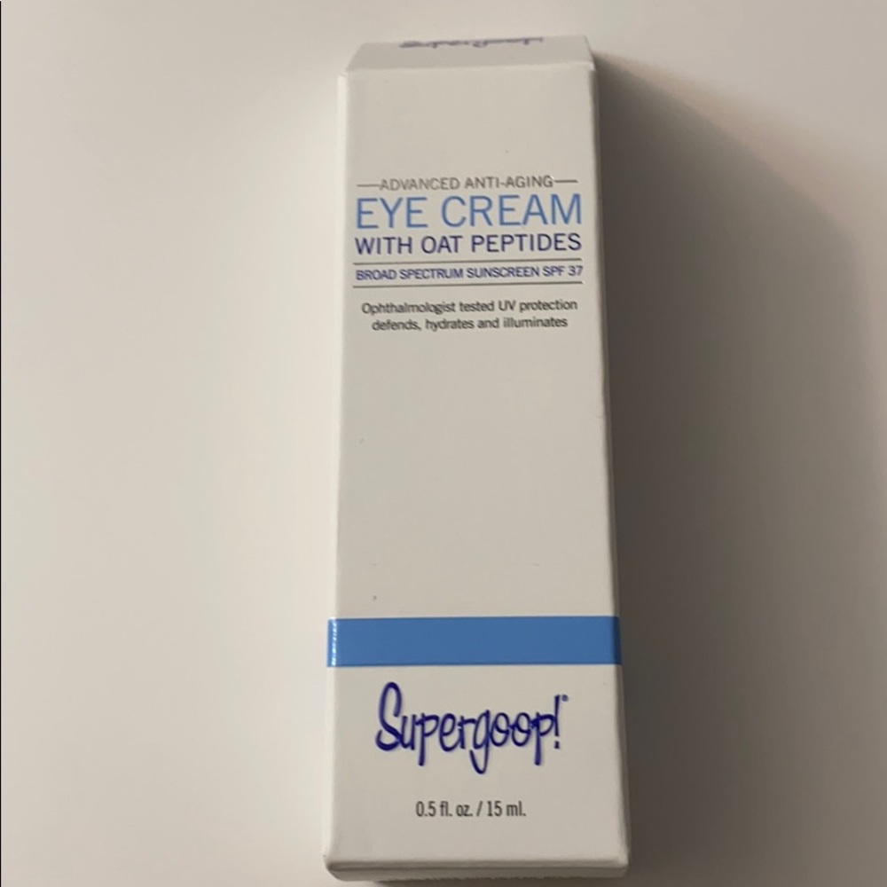 Supergoop Eye Cream with Oat Peptides SPF 37
